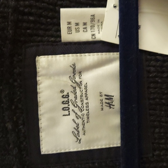 H&M LABEL OF GRADED GOODS Cabled Pullover Wool Blend Long Sleeve Sweater - Picture 2 of 10